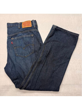 Men's Levi's 569 38x34 Blue Relaxed Straight Jeans